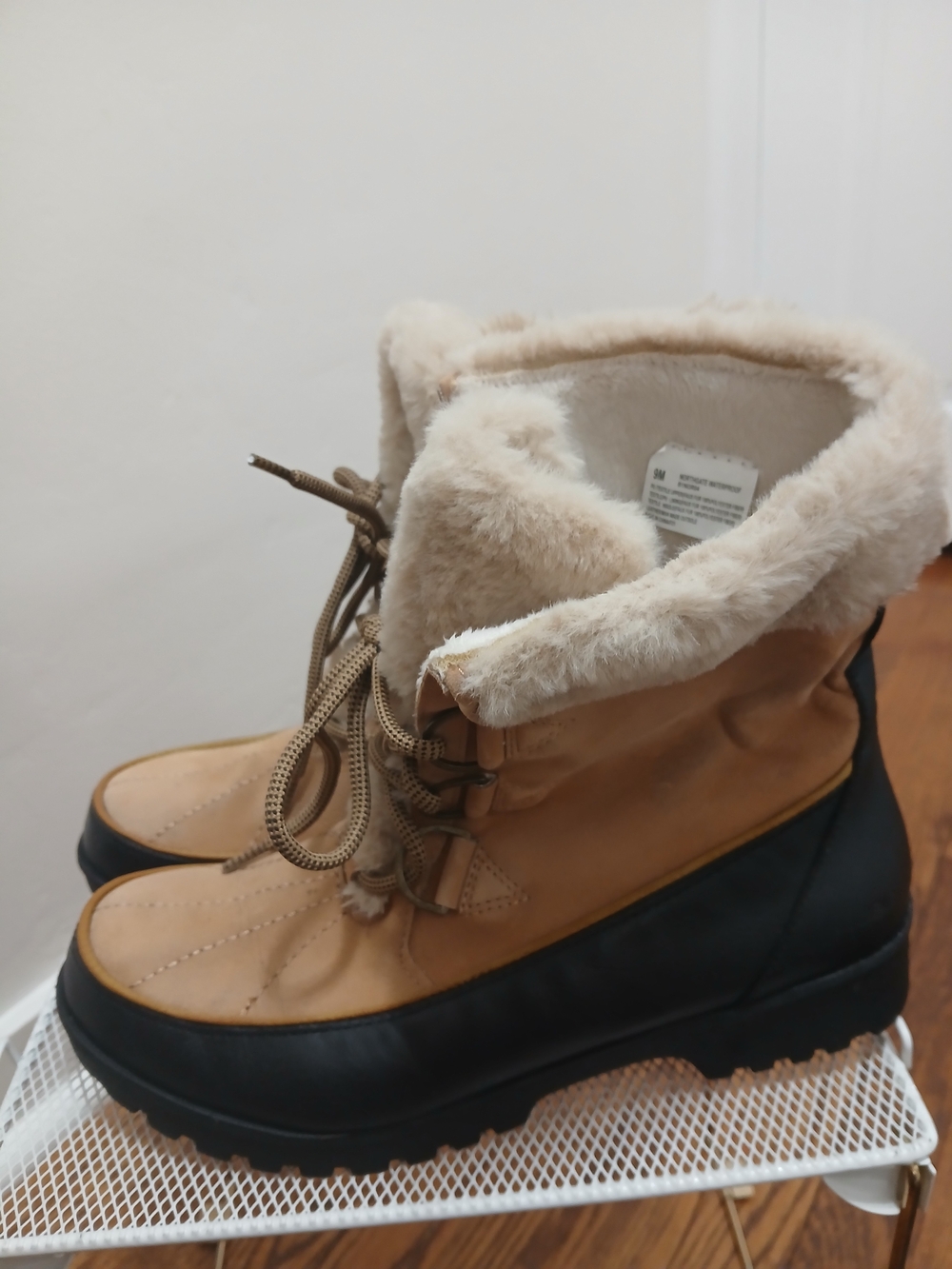 Black Lug Sole Winter Boots - Picture 2 of 4
